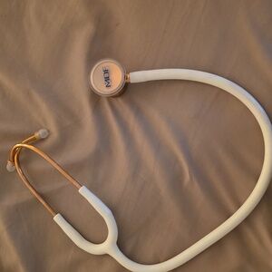 MDF Rose Gold and White Stethoscope